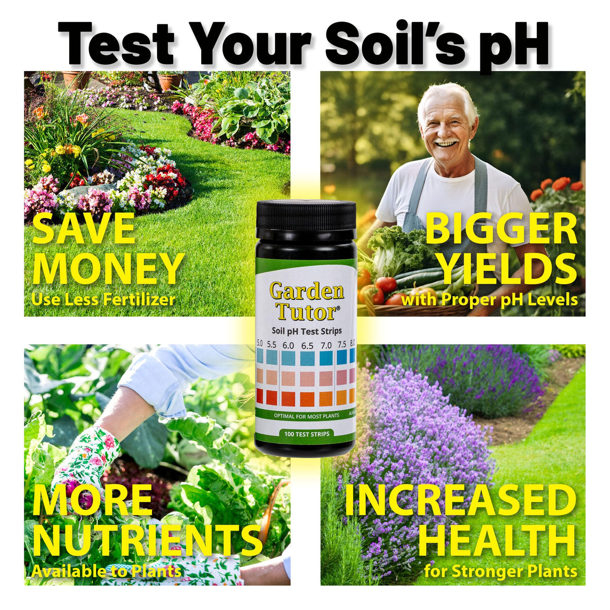 Garden Tutor AI web reader dashboard for instant pH results without apps.