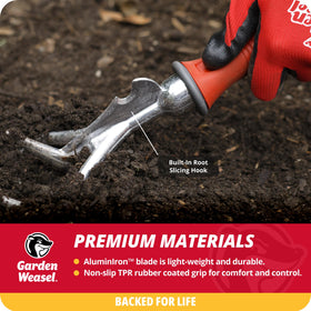Garden Weasel aerating and cultivating action improving seed bed prep