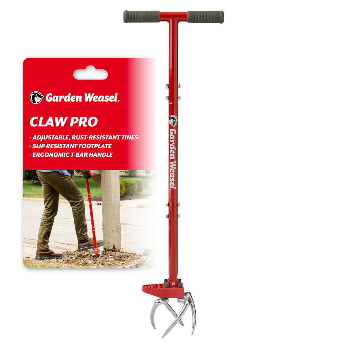 Garden Weasel Claw Pro assembly ready for quick garden prep
