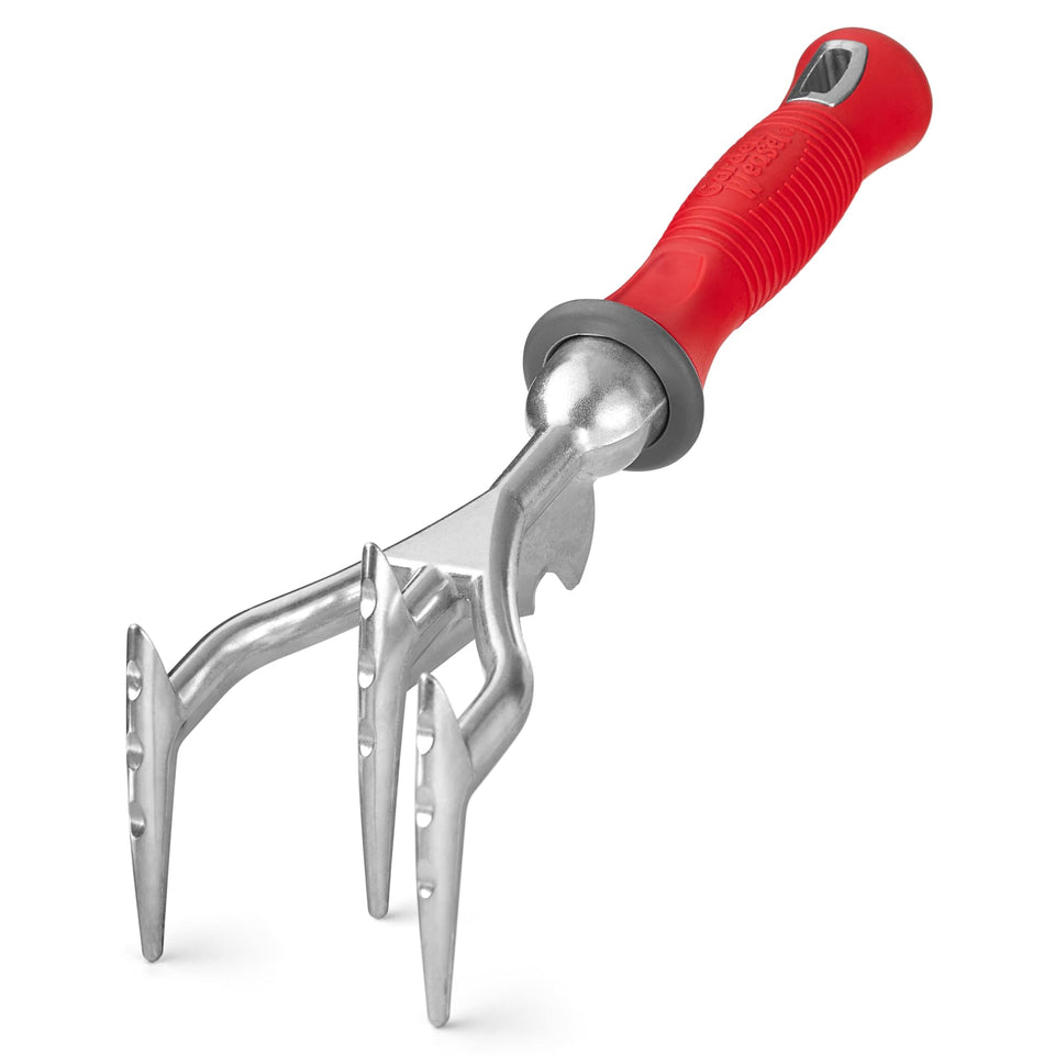 Garden Weasel double-sided cultivator tines for efficient soil work