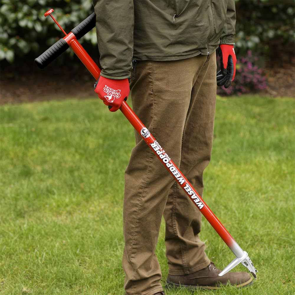 Garden Weasel WeedPopper anti rust carbon steel construction resists weather