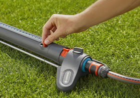 GARDENA AquaZoom quick-connect fitting for fast, seamless setup.