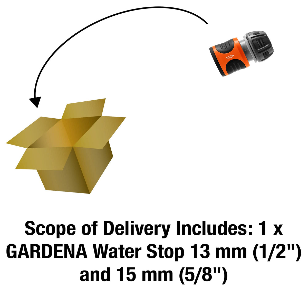 Gardena soft grooved grip handle designed for comfortable use with wet hands