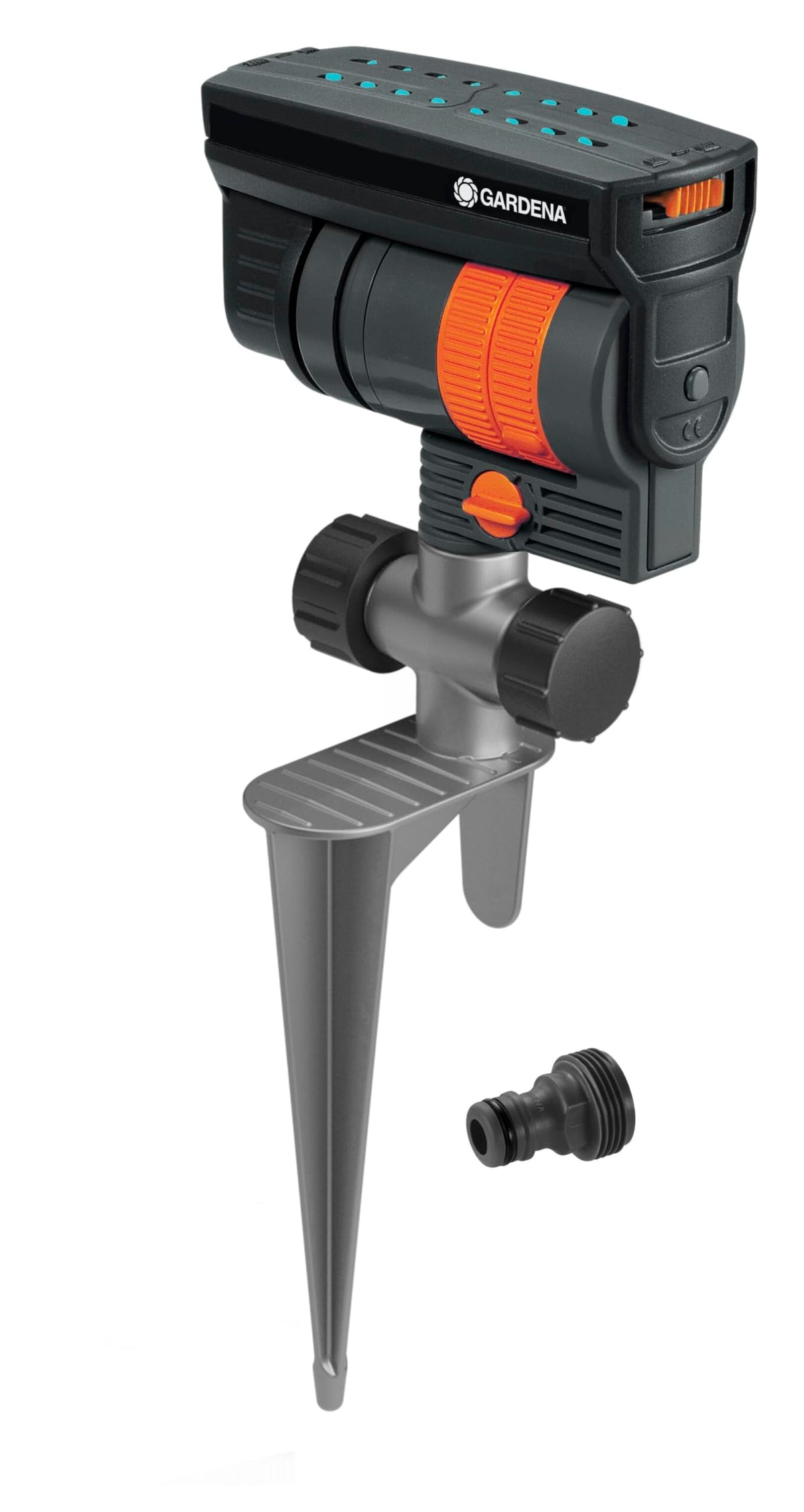 Gardena ZoomMaxx sprinkler features even coverage for lawns up to 2300 sq ft
