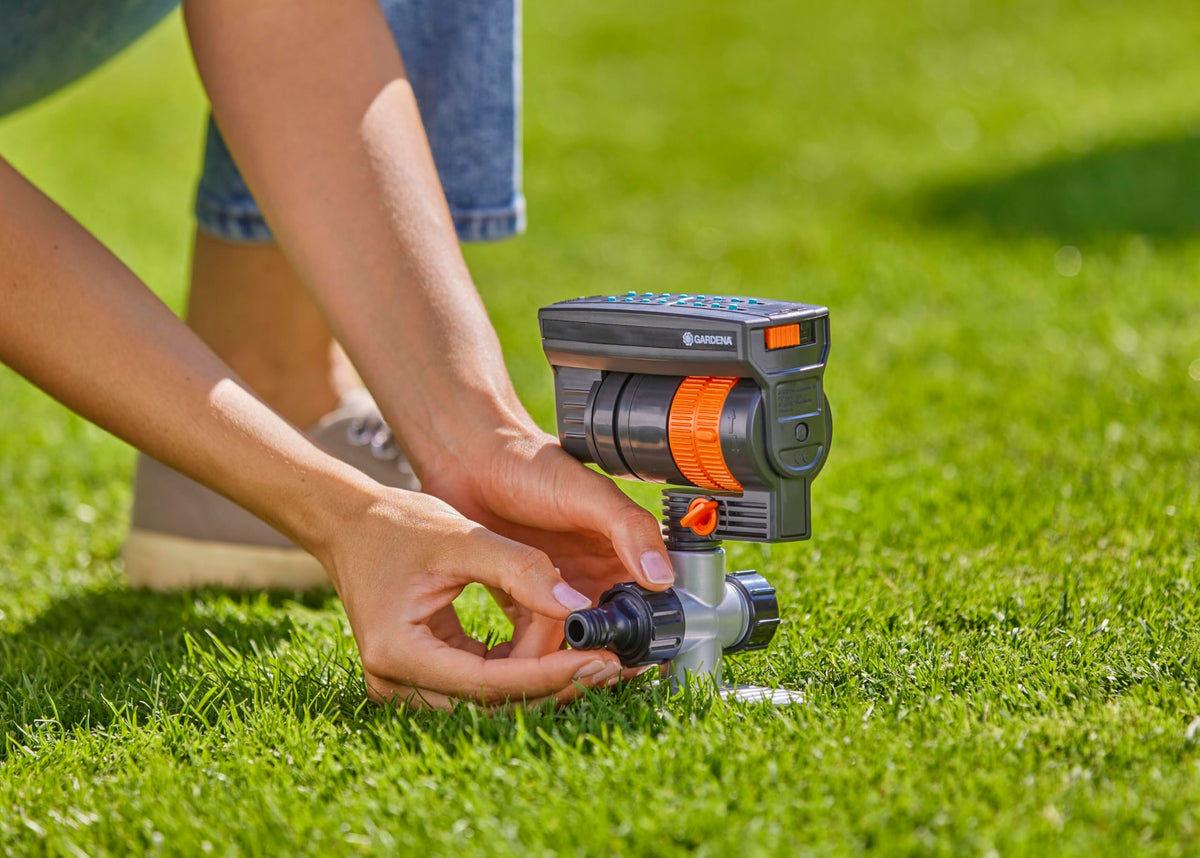 Gardena ZoomMaxx three adjustments for range help adapt to garden shapes