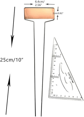 GardenBasix copper labels with writing area for easy plant tagging.