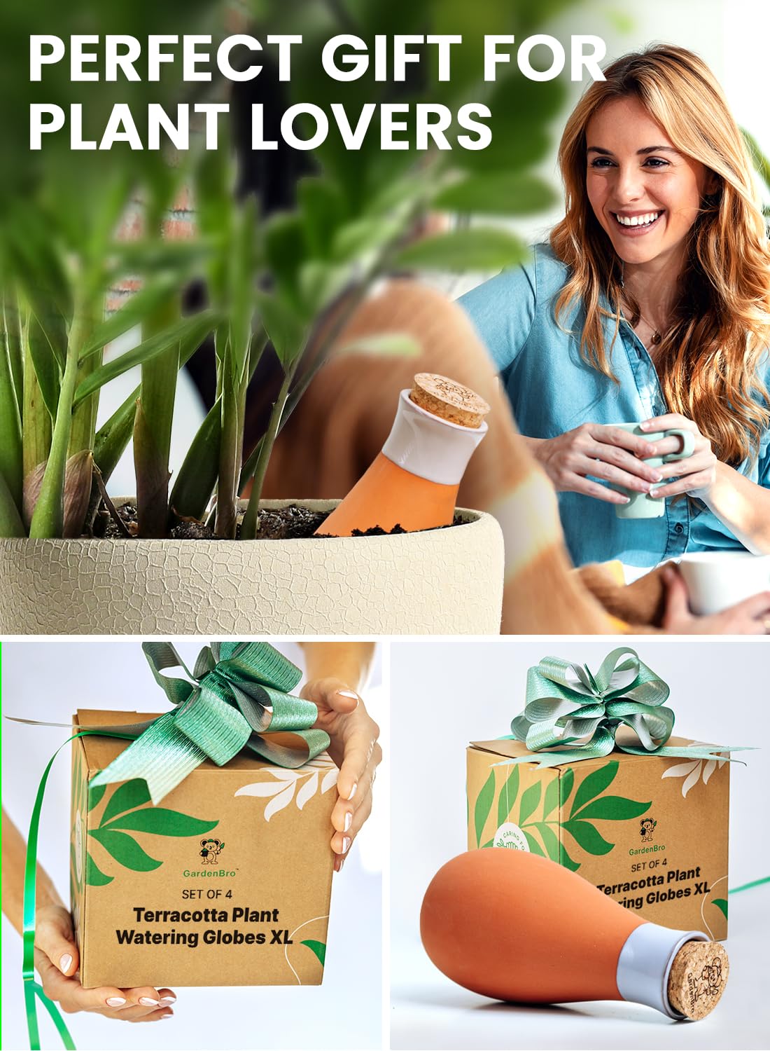 GardenBro soil checker and cleaning pad included in kit.