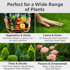Gardenera 10-10-10 granules close-up highlighting slow-release nutrients for lasting feeding.