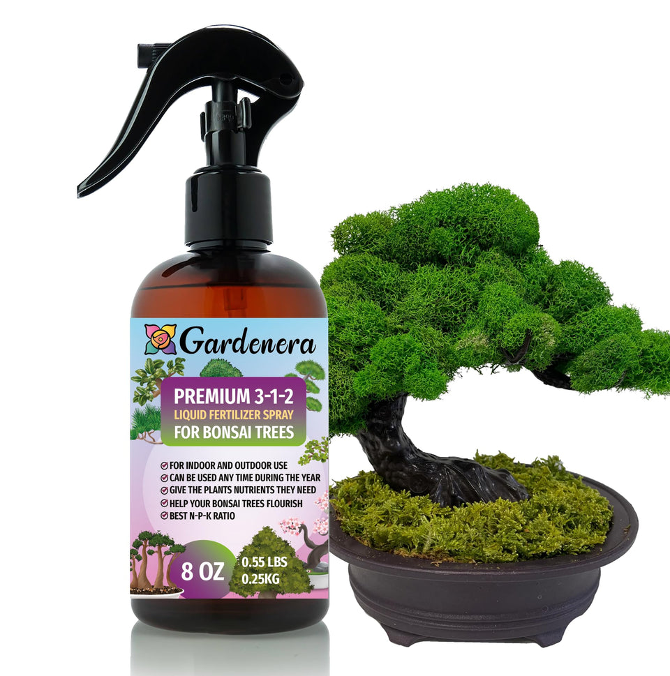 Gardenera Bonsai spray mist bottle delivering even nutrient delivery for healthy growth.