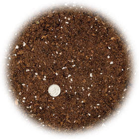 Gardenera Money Tree Soil Mix bag open, ready-to-use for repotting or planting