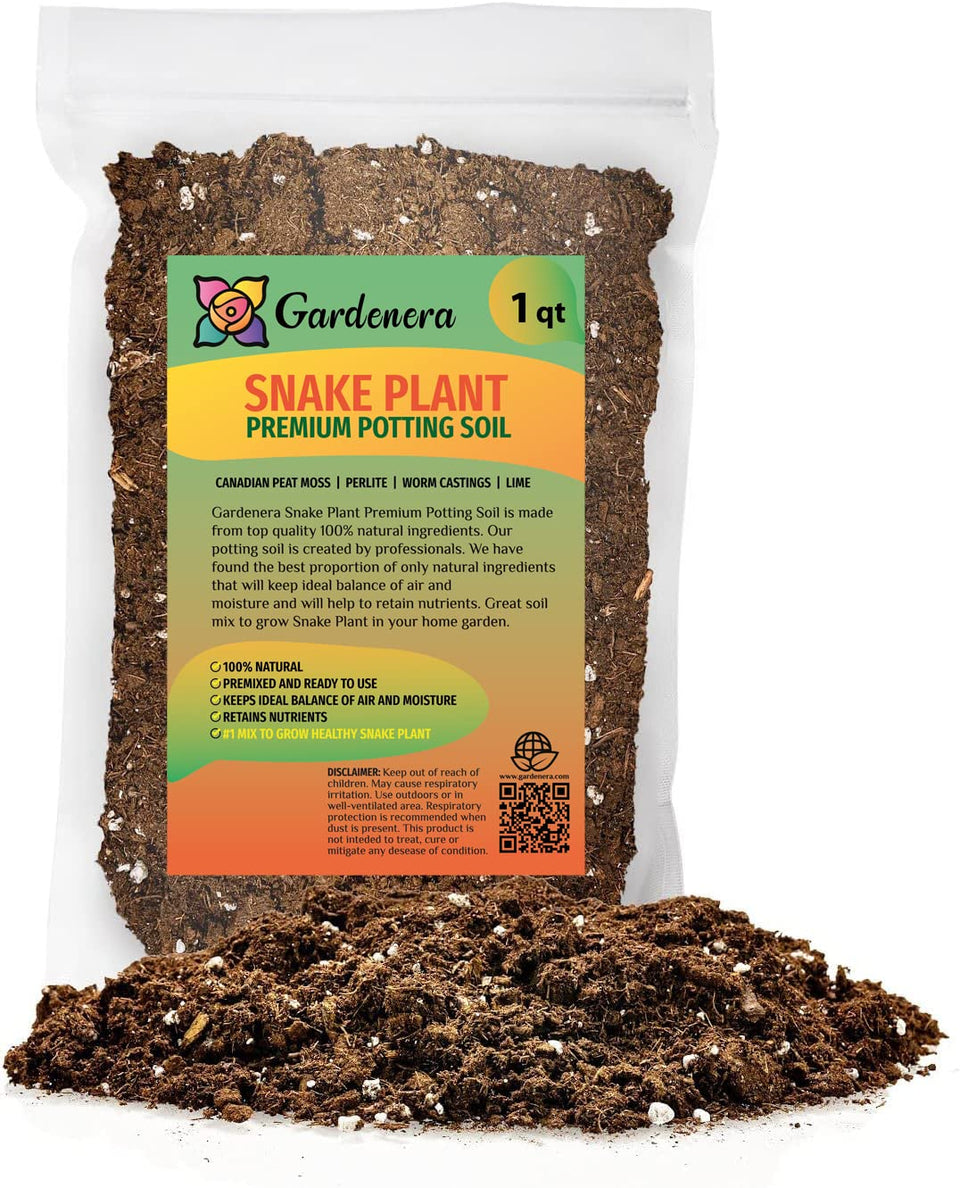 Gardenera premium snake plant soil bag ready for potting and growth