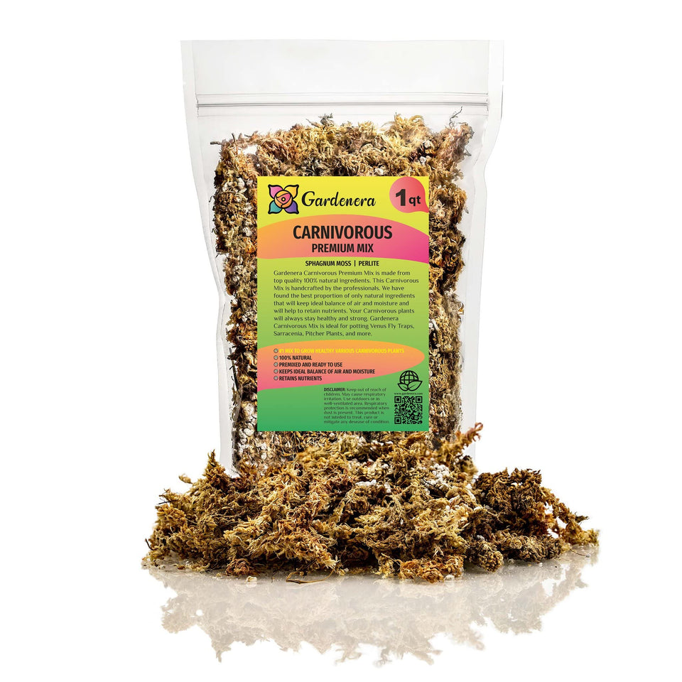 Gardenera sphagnum moss potting mix for Venus Fly Traps, moisture retention