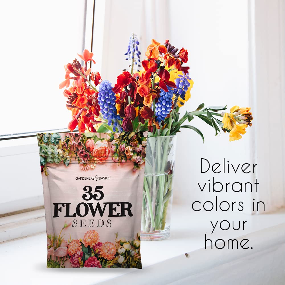 A diverse 35-variety mix from Gardeners Basics for vibrant seasonal blooms.