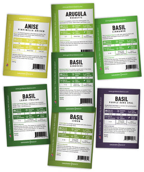 Gardeners Basics herbal tea garden setup with chamomile and mint for blends