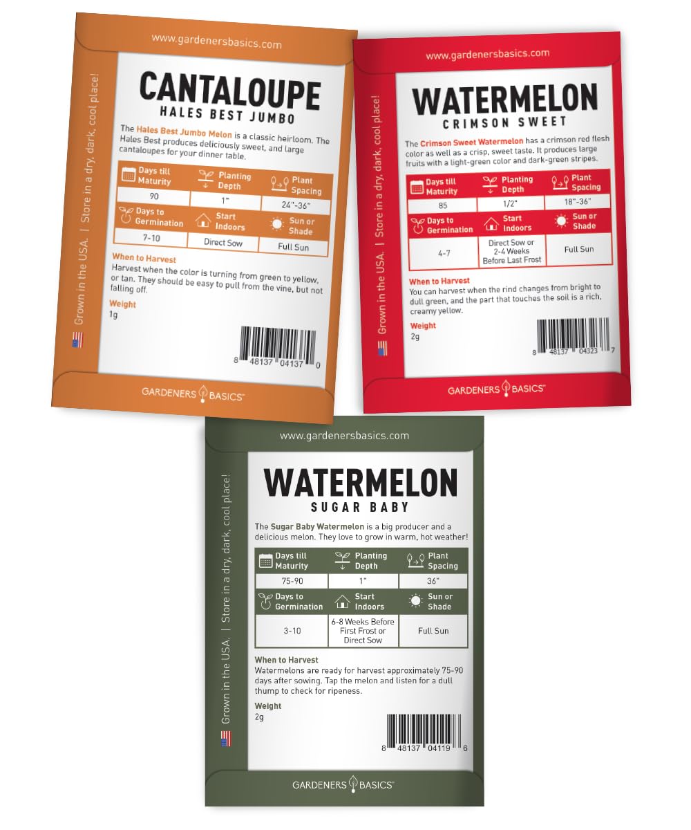 Gardeners Basics Crimson Sweet watermelon seed pack for fresh summer fruit