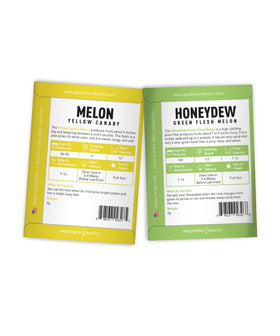 Gardeners Basics Yellow Canary melon seed pack for sun-loving garden flavor