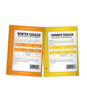 Gardeners Basics Spaghetti squash seed packet for pasta alternatives