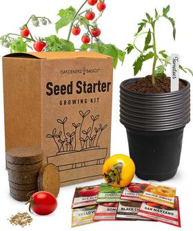 Gardeners Basics tomato seed starter kit - all-in-one for beginners and pros