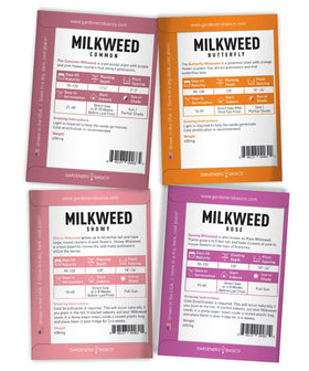 Gardeners Basics Milkweed Butterfly Seeds Pack draws butterflies to nectar-rich edges