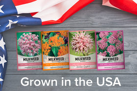Gardeners Basics Milkweed Seeds Pack Front Packaging shows growing directions