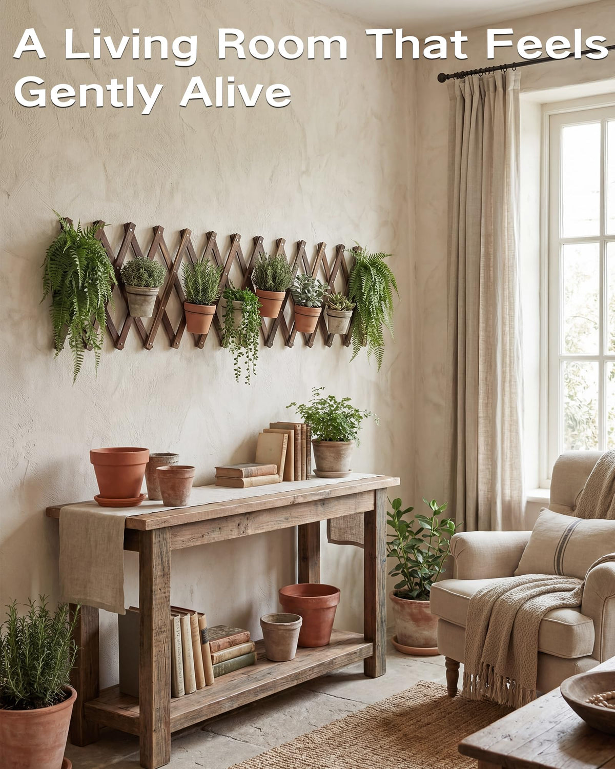 GardenFlow Wood with Pest-Resistant Varnish keeps indoor surfaces clean
