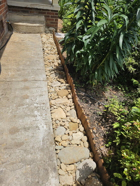 GardenFlow edging rolls compact for easy seasonal storage after use.