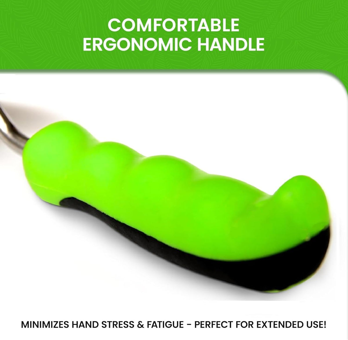 Garden Guru rust-resistant blade for strong, easy-clean gardening performance.