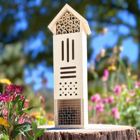 GardeningProducts4Less wooden insect house attracts ladybirds for natural pest control