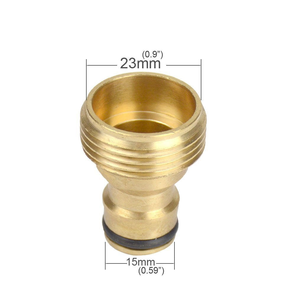 Gardeningwill brass quick-connect adapter for easy sprinkler and spray gun swaps