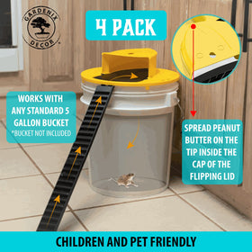 GARDENIX DECOR humane no-kill trap for safe indoor-outdoor rodent control.