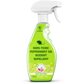 GARDENIX DECOR Peppermint Spray deters rodents along baseboards with a fresh scent.
