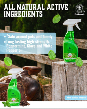 GARDENIX DECOR Peppermint Spray leaves a pleasant mint aroma after use.