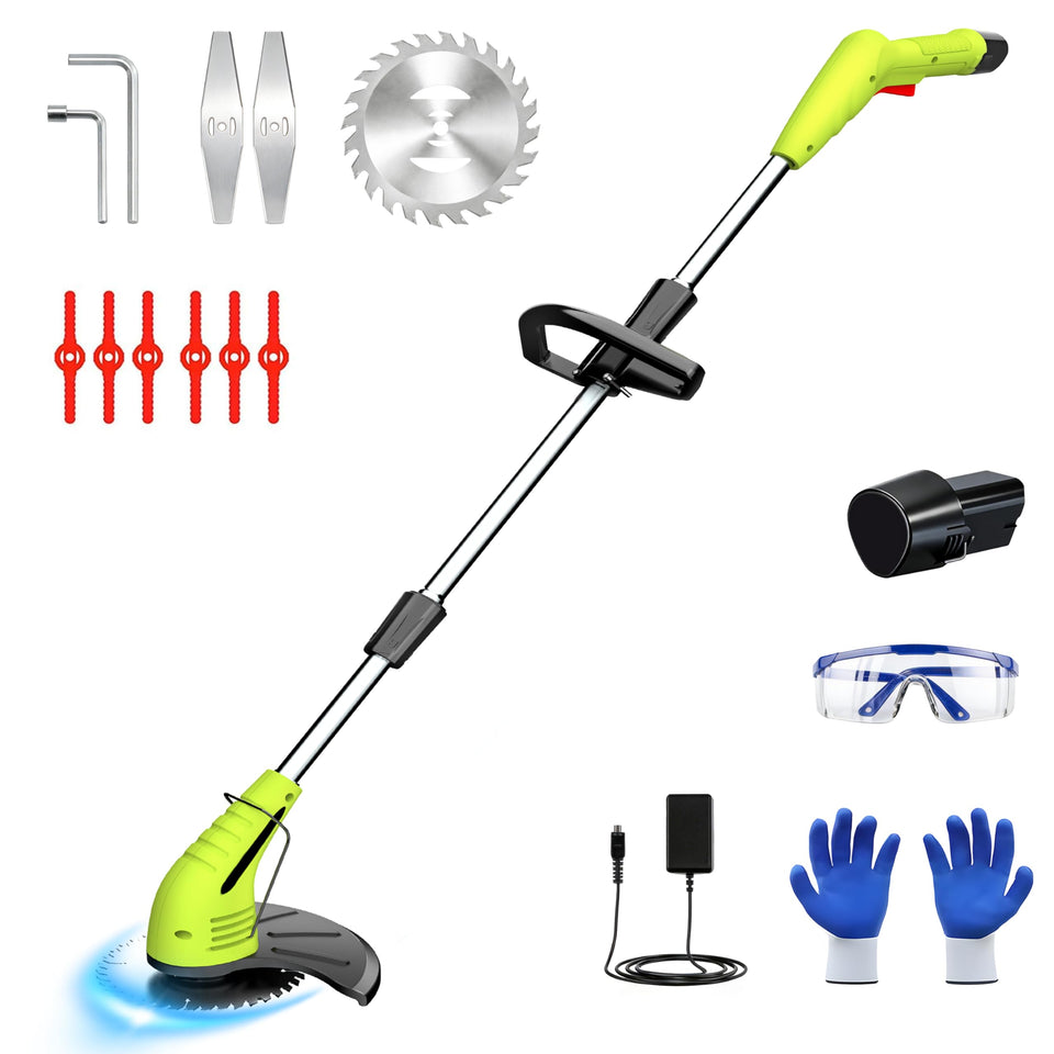 GardenJoy weed wacker in battery operation for easy yard trimming