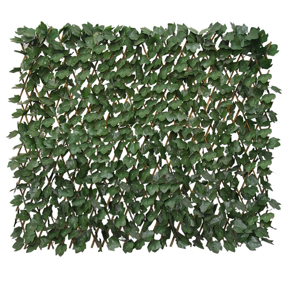 Garden Land expandable fence privacy screen with faux ivy for balcony privacy and airflow