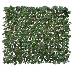 Garden Land expandable fence privacy screen with faux ivy for balcony privacy and airflow
