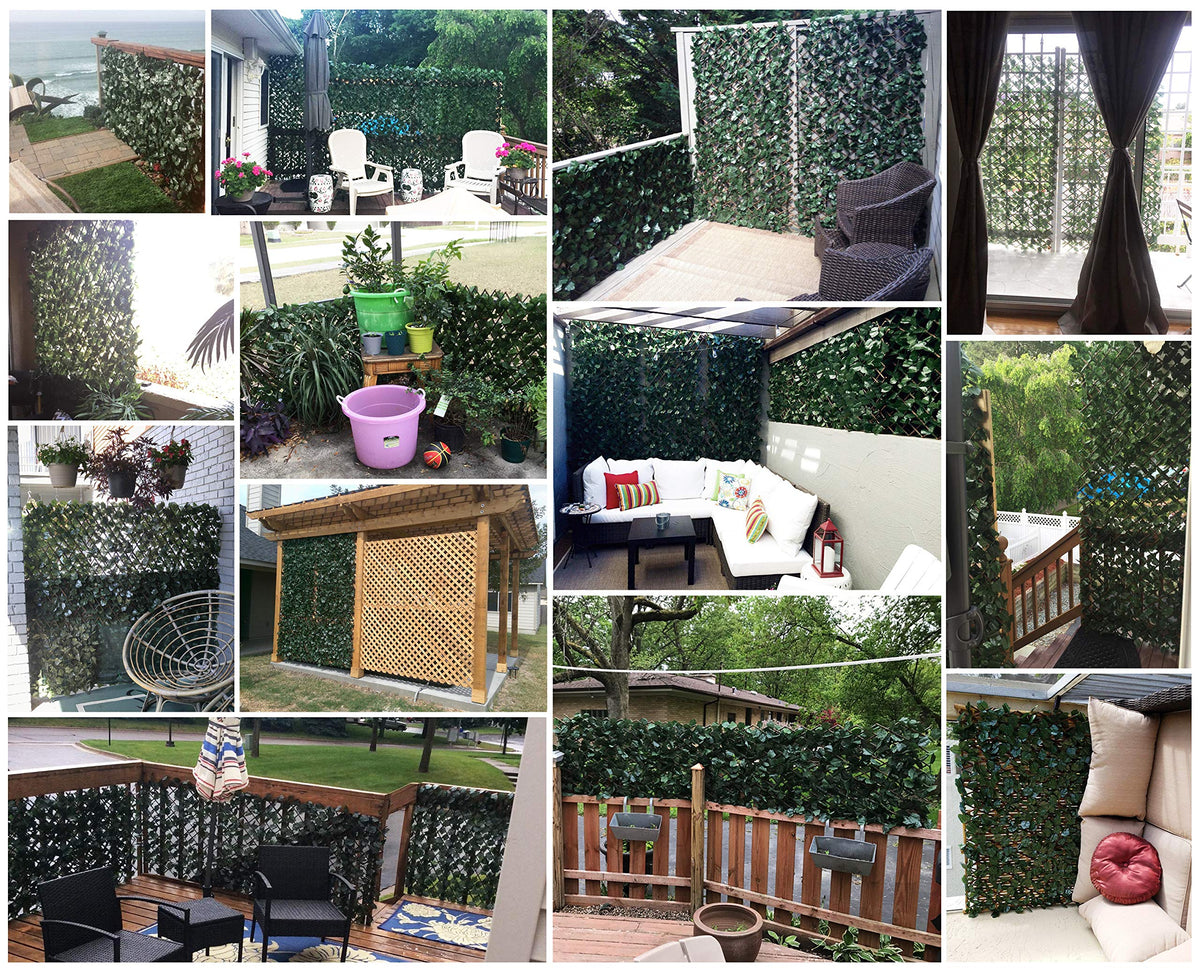 Garden Land outdoor ivy screen decor offers UV-stable leaves for sun resistance