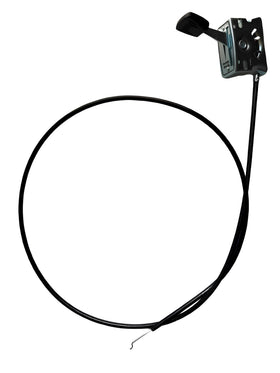 GardenP+ 48-inch throttle cable close-up shows sturdy inner wire for reliable throttle control.