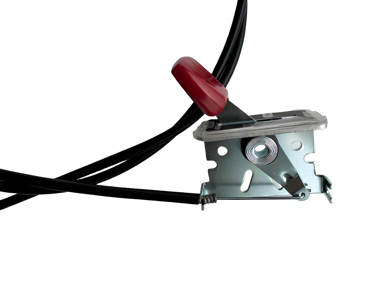 GardenP+ metal lever and fixing plate provide sturdy throttle engagement.