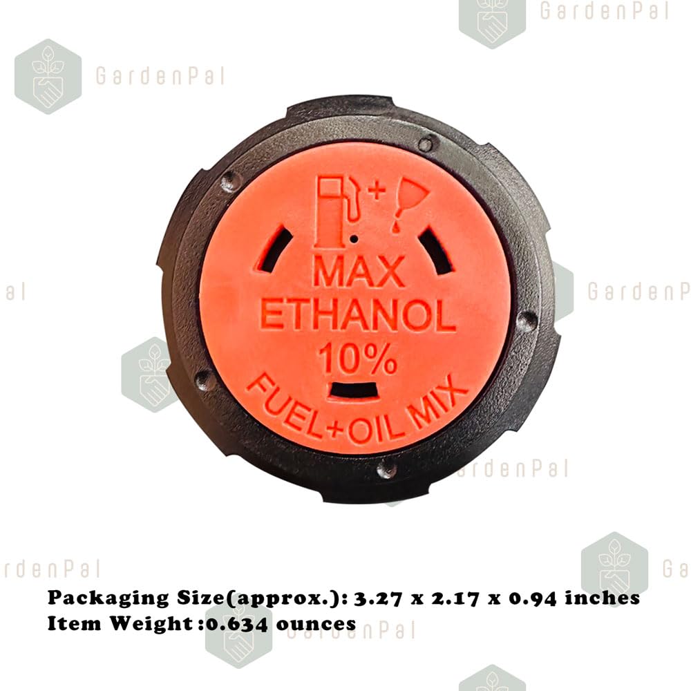GardenPal fuel cap compatibility chart showing broad model support across brands.