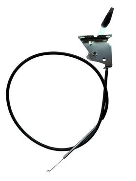 GardenP+ throttle cable lever-end close-up for precise mowing control.