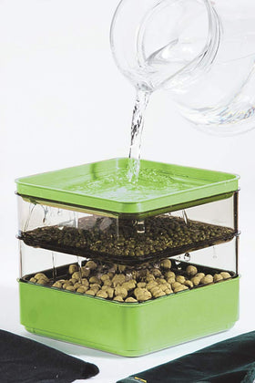 Gardens Alive! seed sprouter BPA-free plastic for safe indoor gardening.