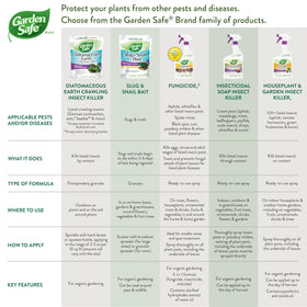 Garden Safe apply dust on soil around plants.