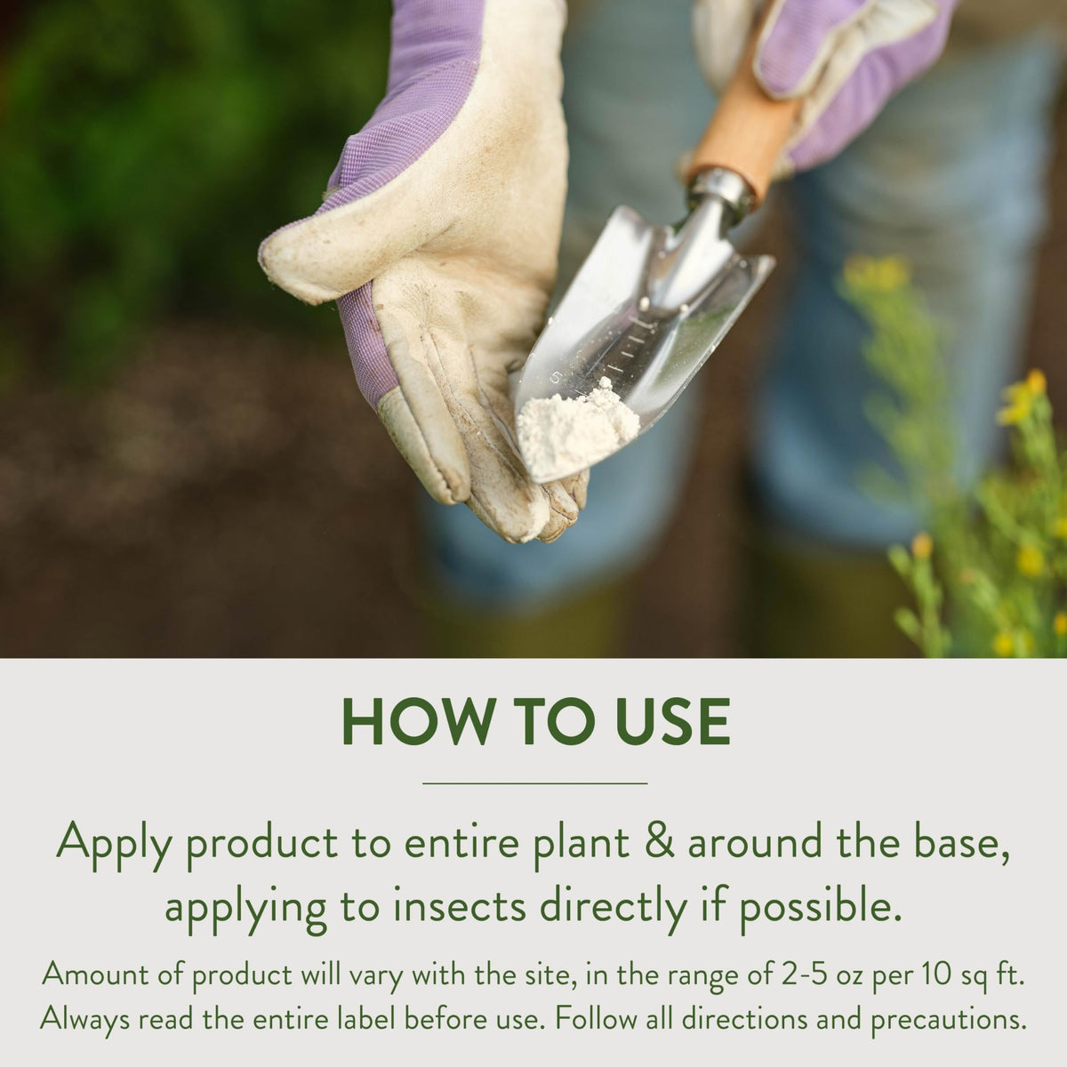 Garden Safe label shows indoor and outdoor use.