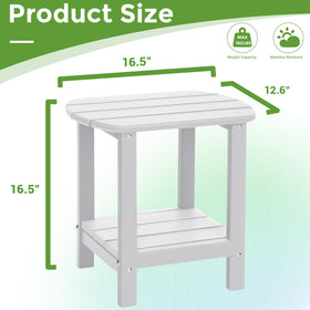 Gardenstar Adirondack square side table assembly process, quick setup in minutes.