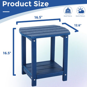 Gardenstar compact outdoor side table fits small spaces keeping cups and books handy