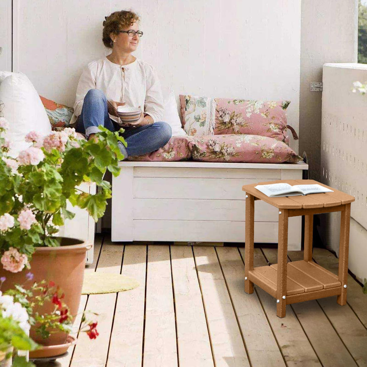 GardenStar outdoor setup beside patio and lawn for versatile use.