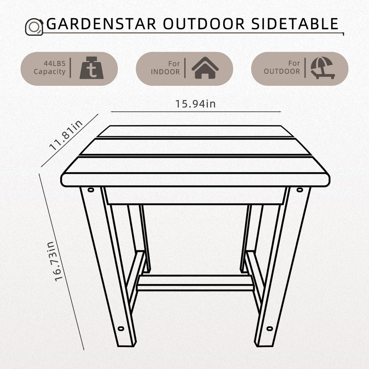 Gardenstar poolside and backyard versatility for relaxing moments.