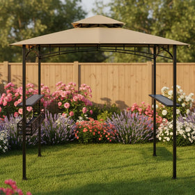 UPF 50+ protection on Garden Winds canopy for sunny spaces