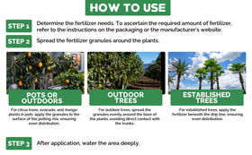 Gardenwise fertilizer granules up close show ready-to-use texture