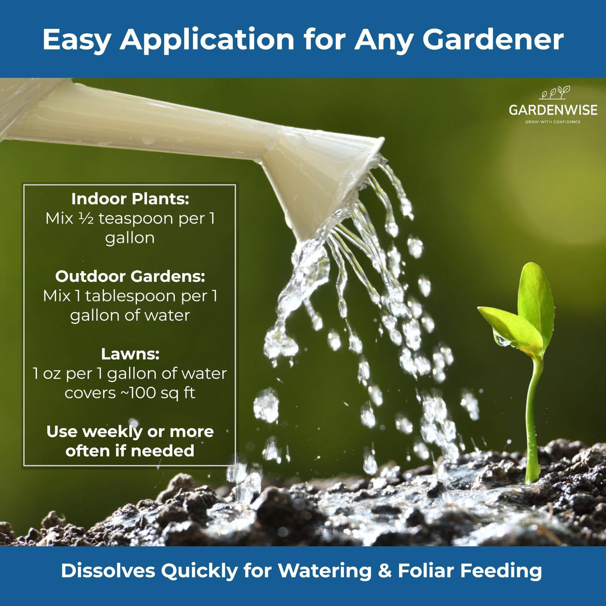 Gardenwise vegetables yield boost encourages fruit production in edibles.